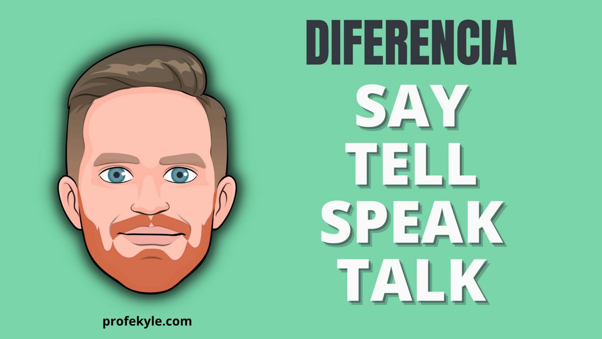 diferencia say tell speak talk en ingles