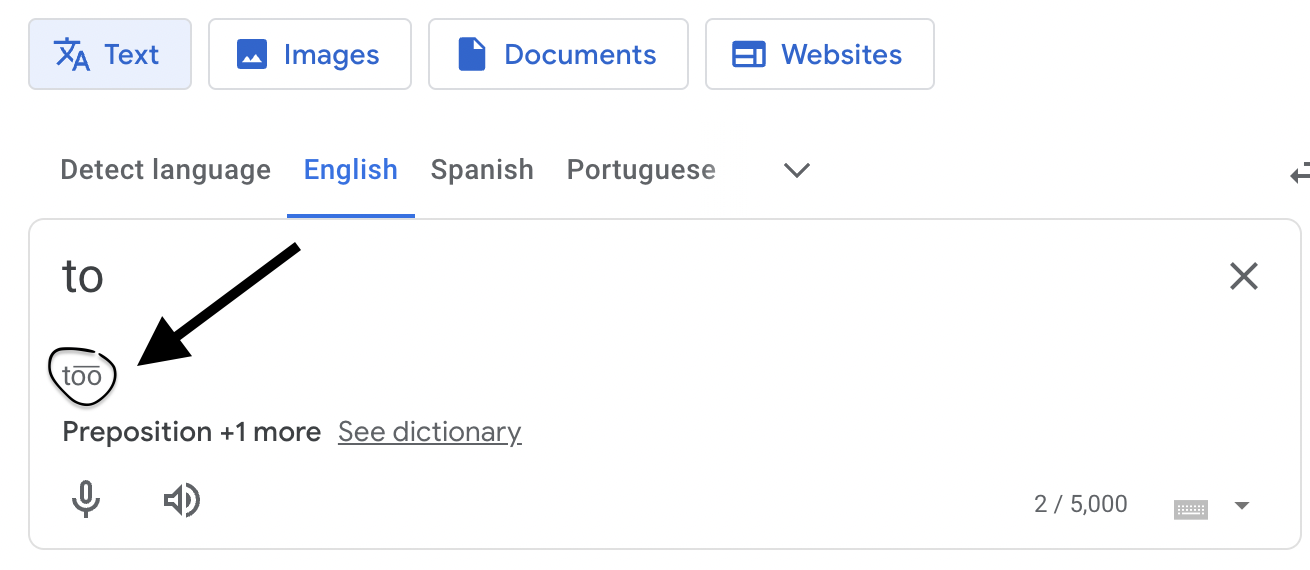 la pronunciación de TO según Google